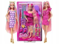 Лялька BARBIE TOTALLY HAIR DOLL з довгим волоссям + сукня + аксесуари HKT96