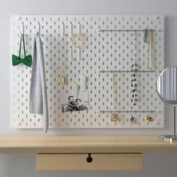 IKEA SKÅDIS(492.166.97) комбінована перфорована дошка, білий
