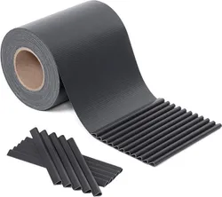 ПВХ плівка для паркану Songmics GPJ100GY, антрацит, 40 м x 19 см