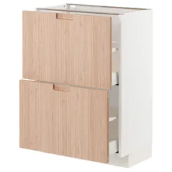IKEA METOD / MAXIMERA(193.302.89) шафа / 2 szu /, білий / Fröjered світлий бамбук