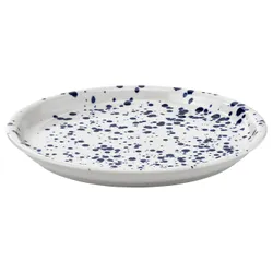 IKEA SILVERSIDA(906.097.34) тарілка, візерунок/синій