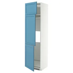 IKEA METOD(696.007.40) шафи Wys Lod/ZMR/3DRZ, Biały/Lerhyttan Blue
