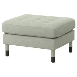IKEA LANDSKRONA (694.441.94) підставка для ніг, Гуннаред світло-зелений / деревний / чорний