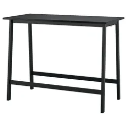 IKEA MITTZON(295.146.50) Конференц-стіл, шпон ясеня, фарбований у чорний колір/чорний