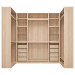 IKEA PAX(893.313.51) кутова шафа, білий морений дуб