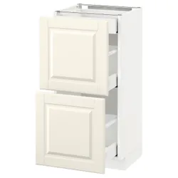 IKEA METOD / MAXIMERA(290.516.64) 2-дверний / 3-місний, білий / Bodbyn крем
