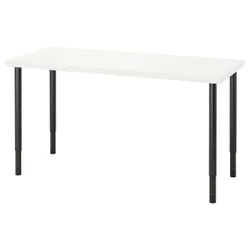 IKEA LAGKAPTEN / OLOV(394.171.68) письмовий стіл, Білий чорний