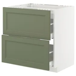 IKEA METOD / MAXIMERA(995.175.70) Sza st pl/2fr/2szu, Biały/axstad gria -green