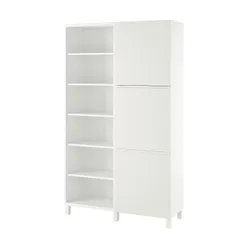 IKEA BESTÅ(294.217.12) поєднання з дверима, білий / Västerviken білий