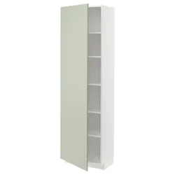 IKEA METOD(594.870.61) висока шафа/полиці, білий/Stensund світло-зелений