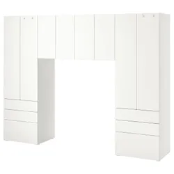 IKEA SMÅSTAD / PLATSA (894.289.99) стійка, білий / білий