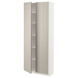 IKEA METOD(194.563.06) висока шафа/полиці, білий / Stensund beige