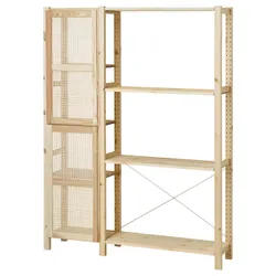 IKEA IVAR(994.034.70) книжкова шафа з дверцятами, сосна