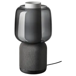 IKEA SYMFONISK(594.309.13) лампа / колонка з wifi, скляний плафон, чорний