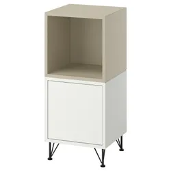 IKEA EKET(996.021.15) комбінування шаф з ніжками, білий бежевий/чорний метал
