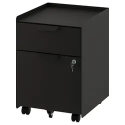 IKEA TROTTEN(604.748.40) комод на колесах, 2 шухляди, антрацит