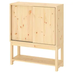 IKEA IVAR(294.946.47) книжкова шафа з розсувними дверима, сосна