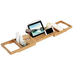 На полиці регулюється на бамбуковій ванні Boho