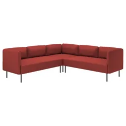 IKEA LILLEHEM(095.361.63) Кутовий модульний диван, 4 особи, Gunnared/Brown -Red Metal
