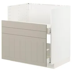 IKEA METOD / MAXIMERA(995.501.78) Кабінет ZL під високими, Білий/стеннунд бежевий