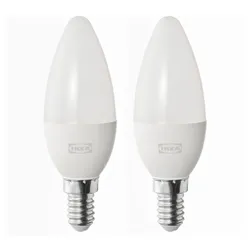 IKEA SOLHETTA(205.840.15) Світлодіодна лампочка E14 470 Люмен, люстра/засмага біле