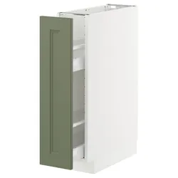 IKEA METOD / MAXIMERA(895.184.57) ST/висувна внутрішня техніка шафи, Biały/axstad gria -green
