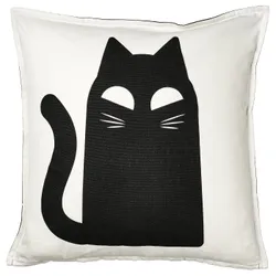 IKEA KUSTFYR(905.995.70) наволочка, Візерунок у білих/чорних котів