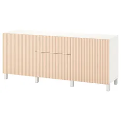 IKEA BESTÅ(894.402.65) поєднання з ящиками, білий Björköviken / шпон берези