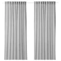 IKEA HILJA,903.907.35 Гардини, 1 пара,HILJA Штора, 2 шт, сіра, 145x300 см