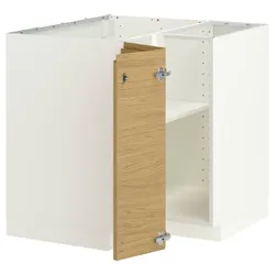 IKEA METOD(695.847.64) Кутовий шафа з полицею, Biały/voxtorp imit. дуб