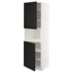 IKEA METOD(694.625.74) шоста висока мікро 2д / пол, білий/забарвлений лерхітановим чорним