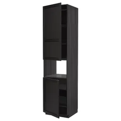 IKEA METOD (194.572.21) шоста висока мікро 2д / пол, чорний / Lerhyttan чорний тонований