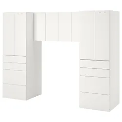 IKEA SMÅSTAD / PLATSA(194.288.51) стійка, білий / білий