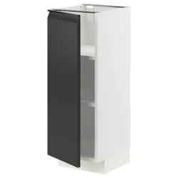 IKEA METOD(094.929.89) шафа/полиці, білий/Upplöv матовий антрацит