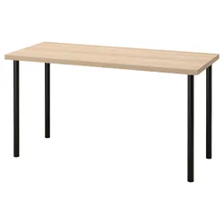 IKEA LAGKAPTEN / ADILS(594.172.52) письмовий стіл, ефект білого/чорного мореного дуба