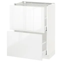IKEA METOD / MAXIMERA(890.514.54) шафа / 2 szu /, білий / Ringhult білий