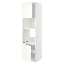 IKEA METOD(695.073.89) Вал високий/мікро 2др/пол, білий/Вальстена білий