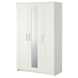 IKEA BRIMNES (404.079.22) Шафа/гардероб/3 двері, білий