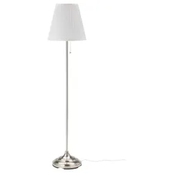 IKEA ARSTID (601.638.62) Торшер, нікельований, білий
