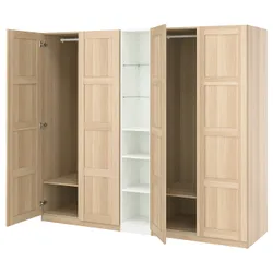 IKEA PAX / BERGSBO(596.249.49) комбінований гардероб, імітація дуба білого морилка імітація дуба білого морилка/біл