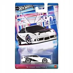 Автомобіль HOT WHEELS "Вуличні сцени 90-х" масштабу 1/5, Nissan 180SX TYPE X JCB57 '96 року випуску