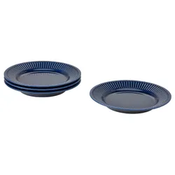 IKEA STRIMMIG(205.056.88) тарілка, кераміка блакитна