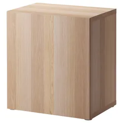 IKEA BESTÅ(490.475.48) шафа з дверима, ефект білого мореного дуба / ефект білого мореного дуба Lappviken