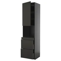 IKEA METOD / KNIVSHULT(895.881.48) SZA для дверей вагона Mike Station/3SZU, Чарнозарій/Ніккебо матовий антрацит