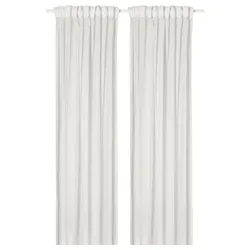 IKEA MATILDA(906.142.31) штори, 2 шт., білий/на стрічці