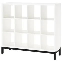 IKEA KALLAX(994.426.93) полиця з опорною рамою, Білий чорний
