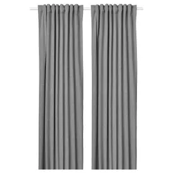 IKEA ROSENMANDEL(005.362.47) штори затемнені, пара, сірий