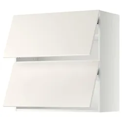 IKEA METOD(493.945.38) горизонтальна шафа 2 дверцята відкриваються сенсорні, білий/Veddinge білий