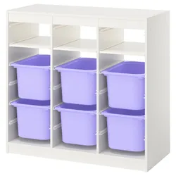 IKEA TROFAST(496.131.35) стелаж, з полицями/ящиками ширма/білий бузок