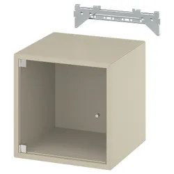 IKEA EKET(496.021.32) навісна/скляна шафа, бежевий